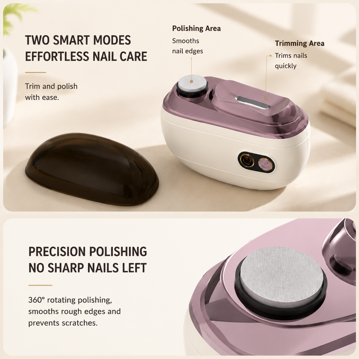 🏅 2-in-1 Smart Electric Nail Clipper & Polisher 🌟