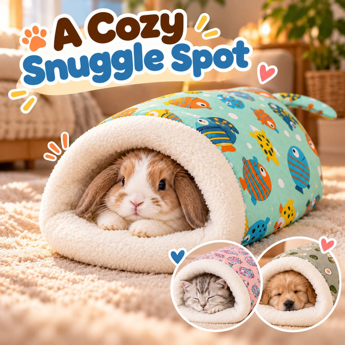 🎅 Christmas Sale: Save 49%!  - 🐾Cozy Pet Nest for Cats and Dogs