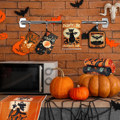 12-Piece Halloween Kitchen Decor Towel and Oven Mitt Set🧤