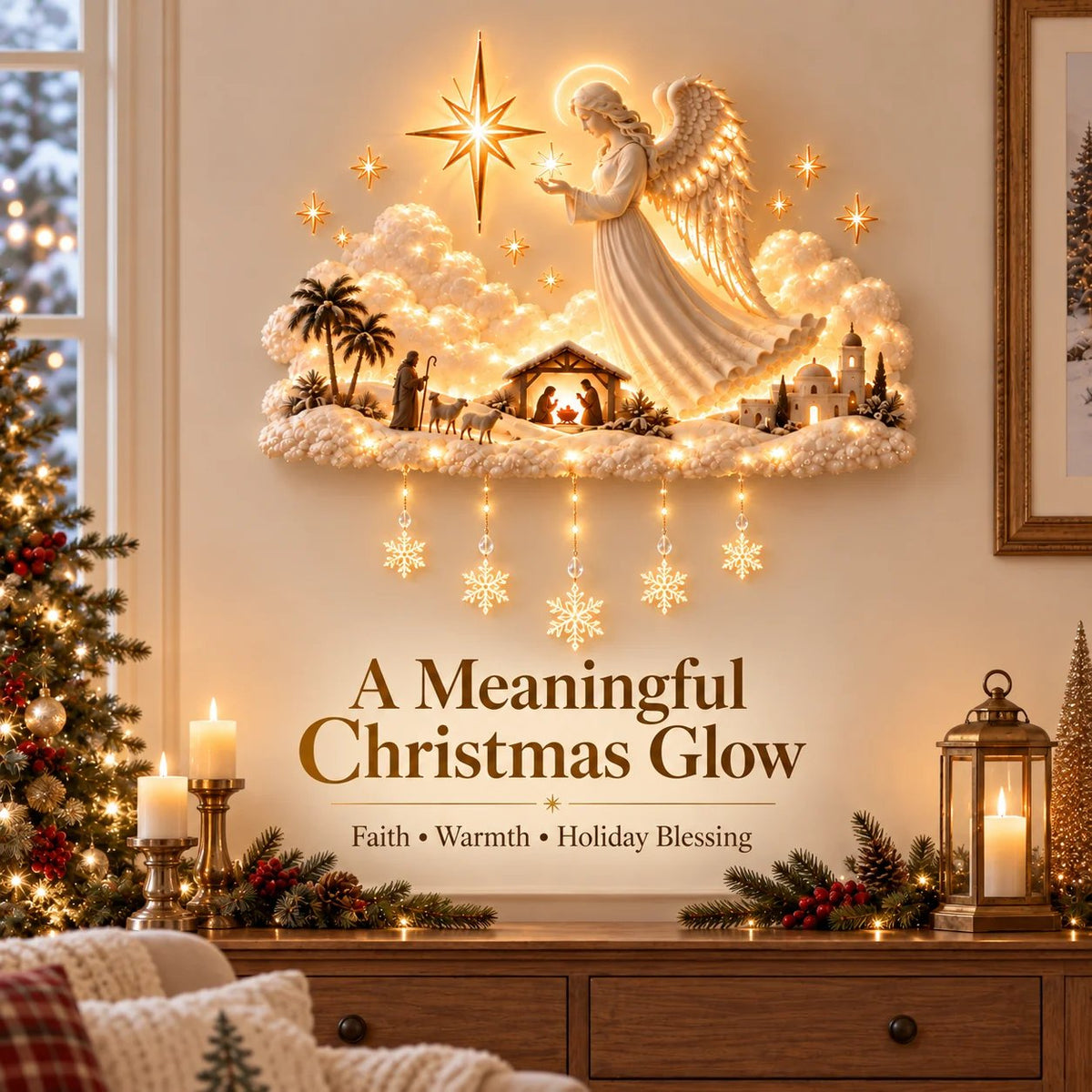 ✨Last Day 56% OFF✨ Christmas Blessing Angel Glow