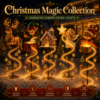 🎄Last day 50% Off🎄✨Christmas Magic Garden Collection - Transform Your Yard Into A Winter Wonderland With Enchanted Flowing Lights