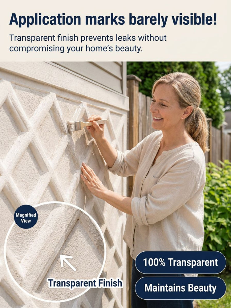 🚀 This aerospace-grade waterproofing agent uses a 99% high-concentrate formula. ⏱️ It penetrates deep into cracks and forms a protective film within minutes, ✨ dries completely invisibly, and 🏠 effortlessly stops water seepage on roofs and walls.