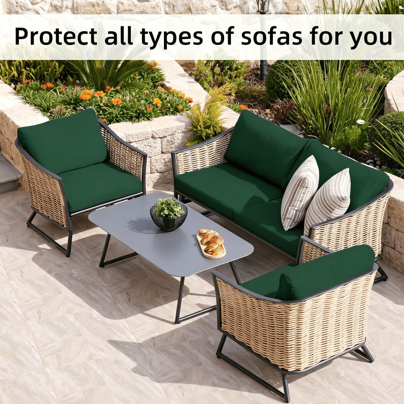 🪑 Stretch Sofa Cushion Covers — Only $9.99 Per Cover