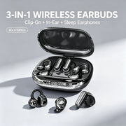 3-in-1 Bluetooth Wireless Earbuds with Chargeable Power Bank Case