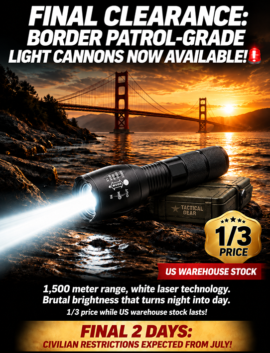 🔥 🔦New 2026 white laser flashlight – extraordinary brightness, long range!