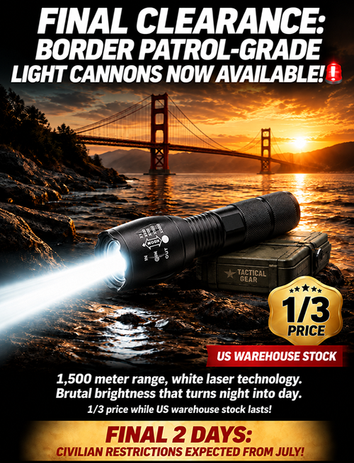 🔥 🔦New 2026 white laser flashlight – extraordinary brightness, long range!