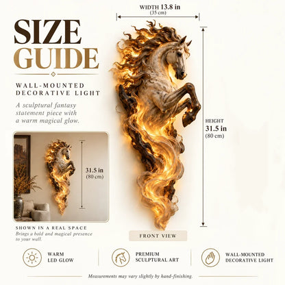 🔥Last Day 49% OFF -🦄 Celestial Flame Unicorn™ Wall Sconce – A Magical Guardian Awakens on Your Wall