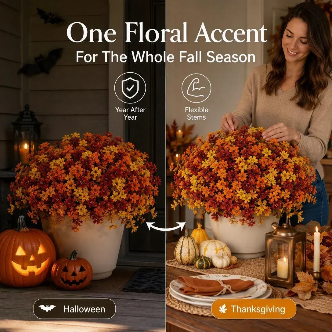 🎁  Last Day 50% OFF - Fall Artificial Flowers For Halloween &amp; Autumn Decor
