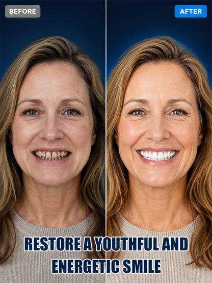 【Restore youthful vitality and smile】Teeth repair whitening gel，7x deeper penetration repairs gums, restoring a youthful, white smile in 7 days!