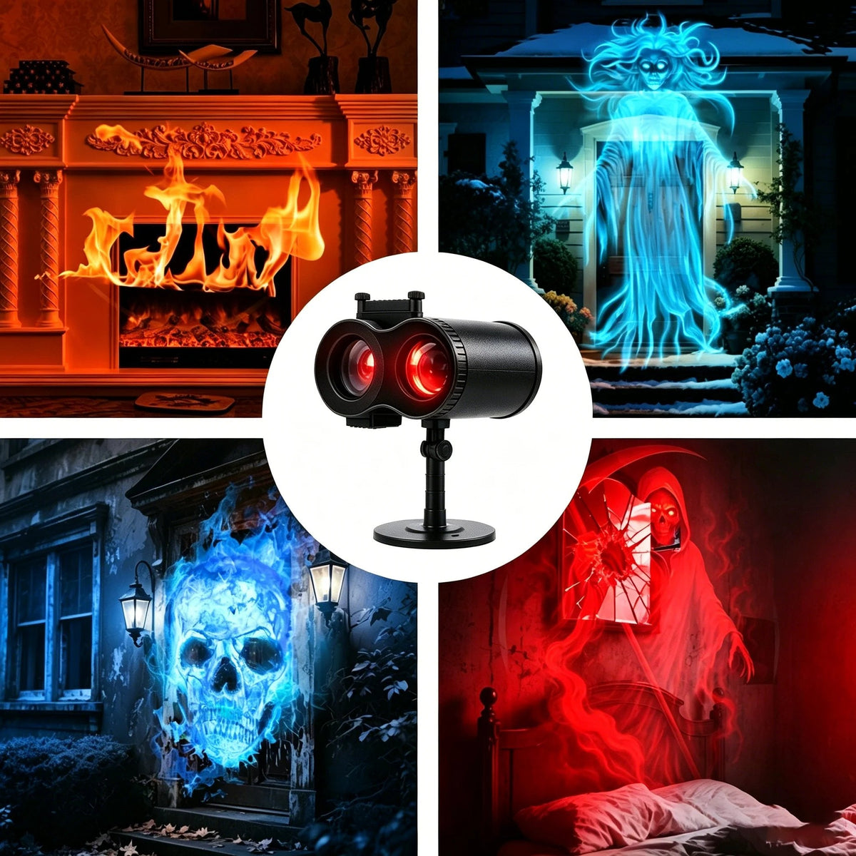 Halloween party projection