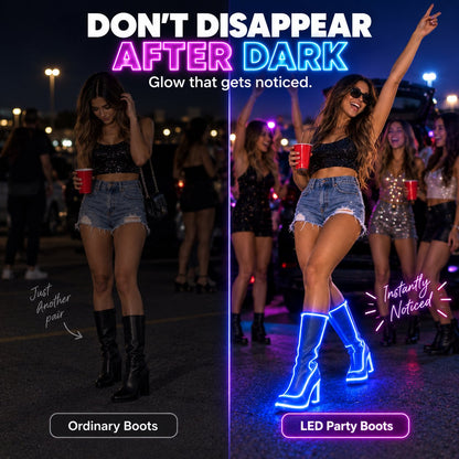 📸 Photo-Ready LED Boots Made For Night Moments