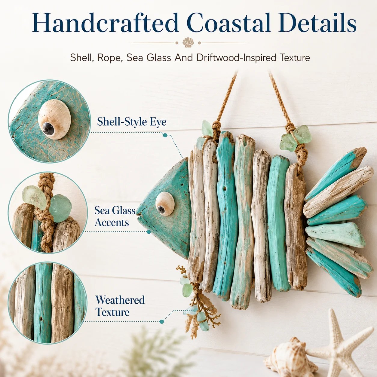 🌊Lighted Coastal Fish Wall Decor