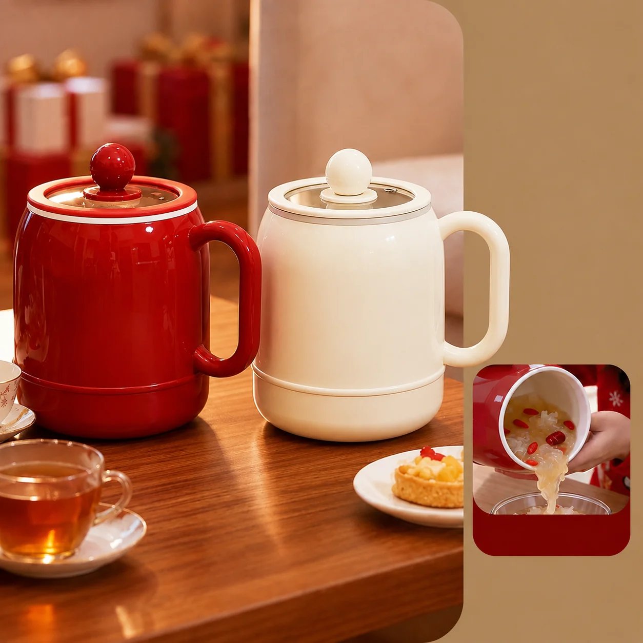 Multi-Function Portable Electric Stewing Cup
