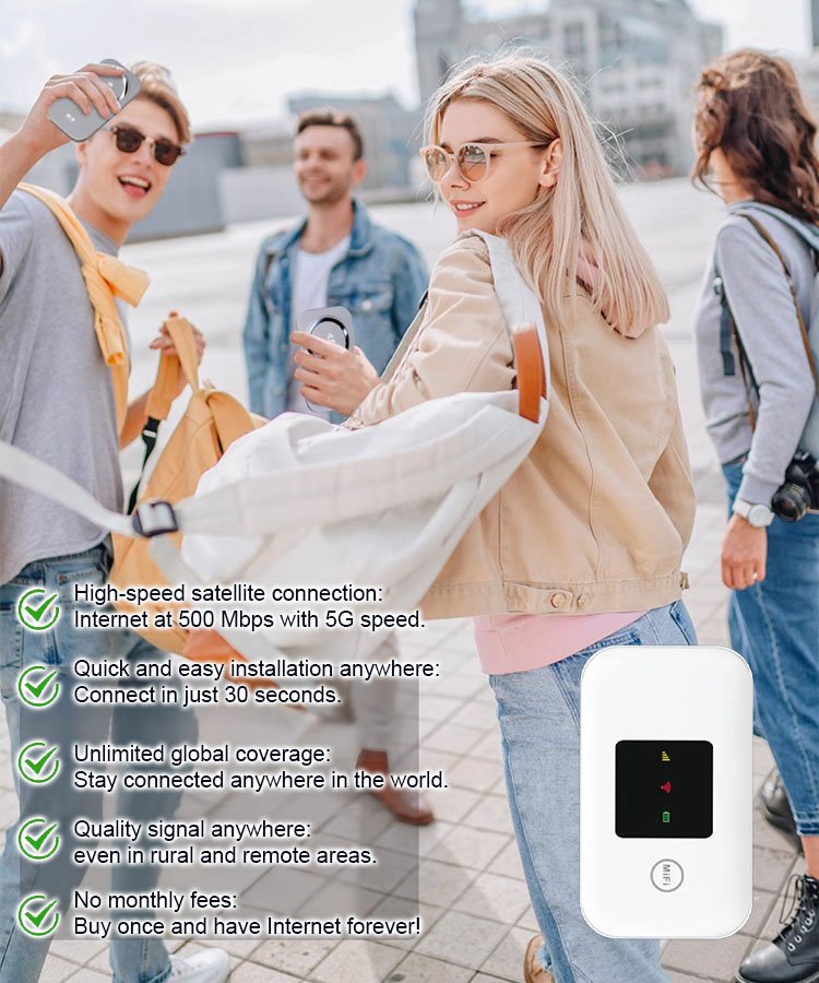 One-Time Purchase for Lifetime Free Global 5G+ Internet