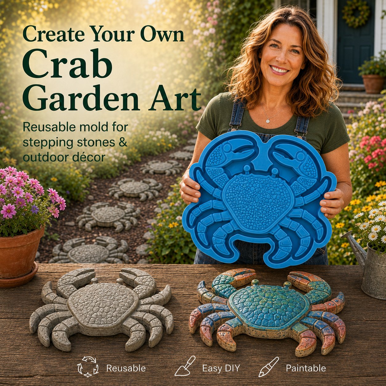 💥 LAST DAY 52% OFF - 🌊 Reusable Ocean Theme Garden Art Mold – Make Your Garden Truly One of a Kind (📦Buy 2 Free Shipping)