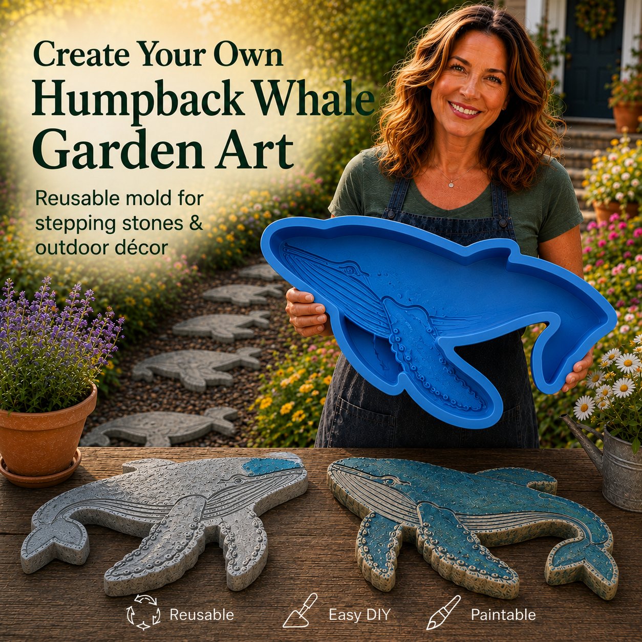💥 LAST DAY 52% OFF - 🌊 Reusable Ocean Theme Garden Art Mold – Make Your Garden Truly One of a Kind (📦Buy 2 Free Shipping)