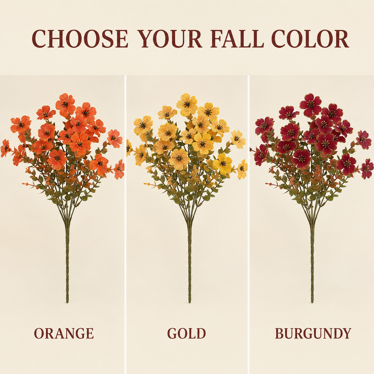 🎁  Last Day 50% OFF - Fall Artificial Flowers For Halloween &amp; Autumn Decor