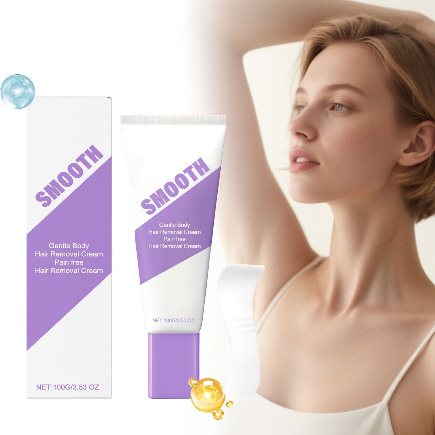 ✨LAST DAY -BUY 1 GET 1 FRE | 🍊 Citrus Scent Bikini Hair Removal Cream