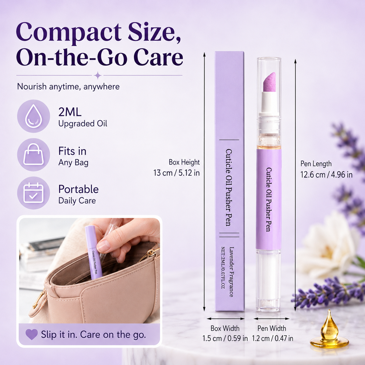 ✨2-in-1 Cuticle Pusher & Oil Pen