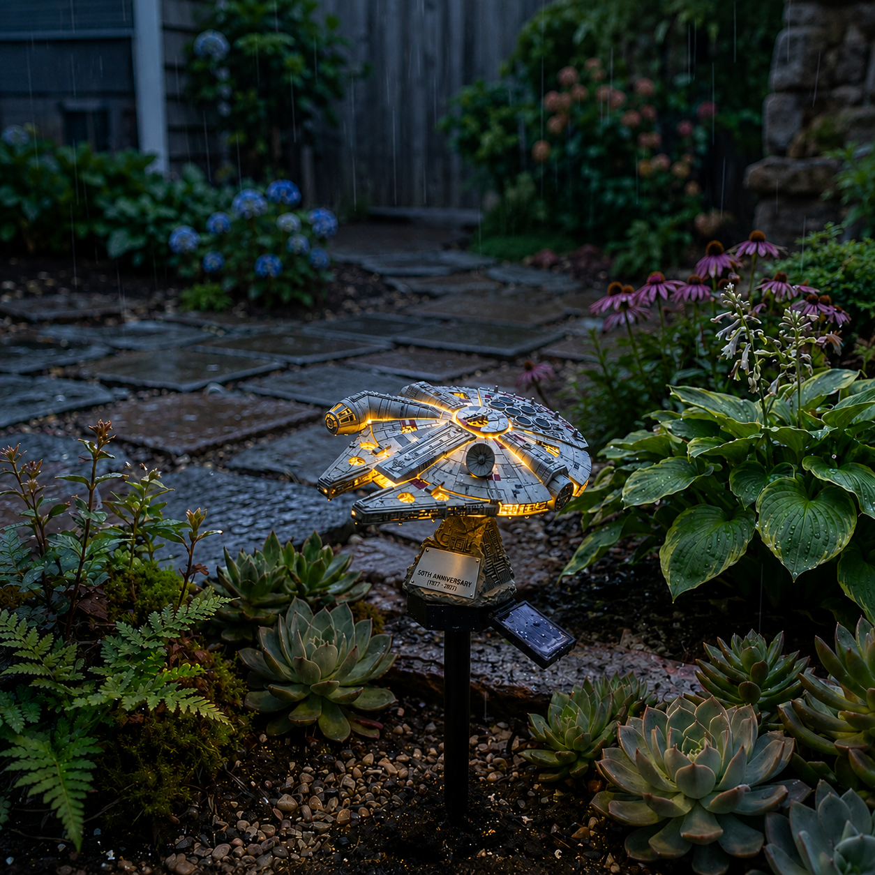 🌌 TODAY ONLY—💥 Now Only 48% of the Original Price| Sci-Fi Starship Solar Garden Light
