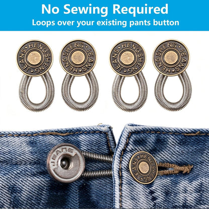 👖 8-Piece Metal Button Extenders for Jeans & Pants