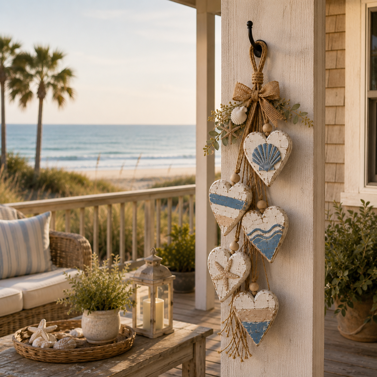 🤎 Handcrafted Hanging Heart Wall Decor – A Heartwarming Gift for Every Home