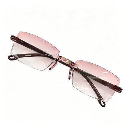 Reading glasses and sunglasses combined — no more hauling a second pair around!