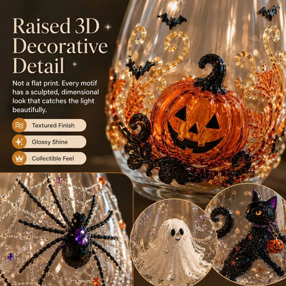 🔥 LAST DAY-60% OFF | 🎃 3D Halloween Glasses - Perfect for parties and cozy autumn bars
