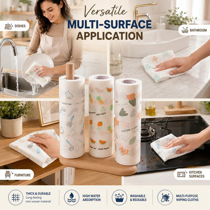 🔥Last Day 49% OFF - ✨Reusable Non-Woven Cleaning Lazy Rags