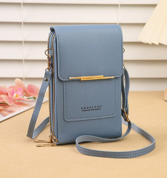 🔥【Multi-Functional Touchscreen Zipper Pouch】Smart Touch Crossbody: 1S access to phone, No more dropped screens!