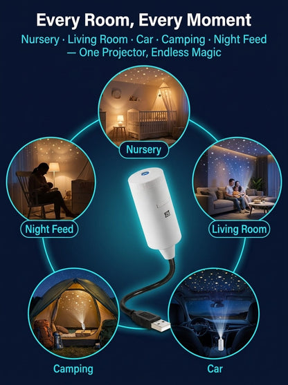 🔥🏆Flash Sale ✨ Plug-and-Play HD Star Projecto: Instantly Transforms into a Romantic Galaxy in 1s with Eye-Safe Protection