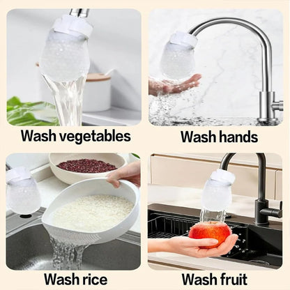 💧 100 Disposable Cotton Faucet Filter Bags with 10 Fastening Straps
