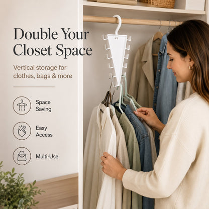 🔥🏷️Buy More, Save More (Up to 40% OFF)🔥 - 👗 Multi-Layer Closet Space Saver Hanger