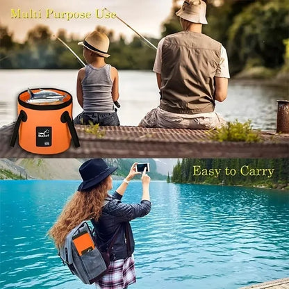 ⏰Limited Stock 50% OFF🧺💦🎣Portable Foldable Water Bucket - Perfect for Fishing, Camping, Traveling!!