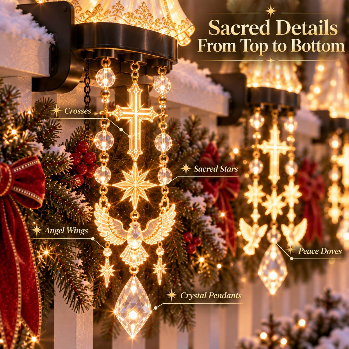 🎁LAST DAY 49% OFF🔥✨ Sacred Christmas Railing Lights