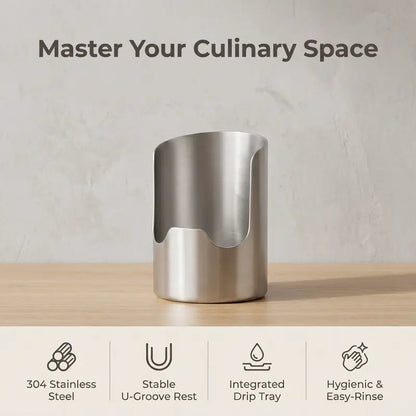 ✨ 49% OFF Stainless Steel Utensil Organizer | Keep Your Kitchen Counter Clean & Stylish 🍴