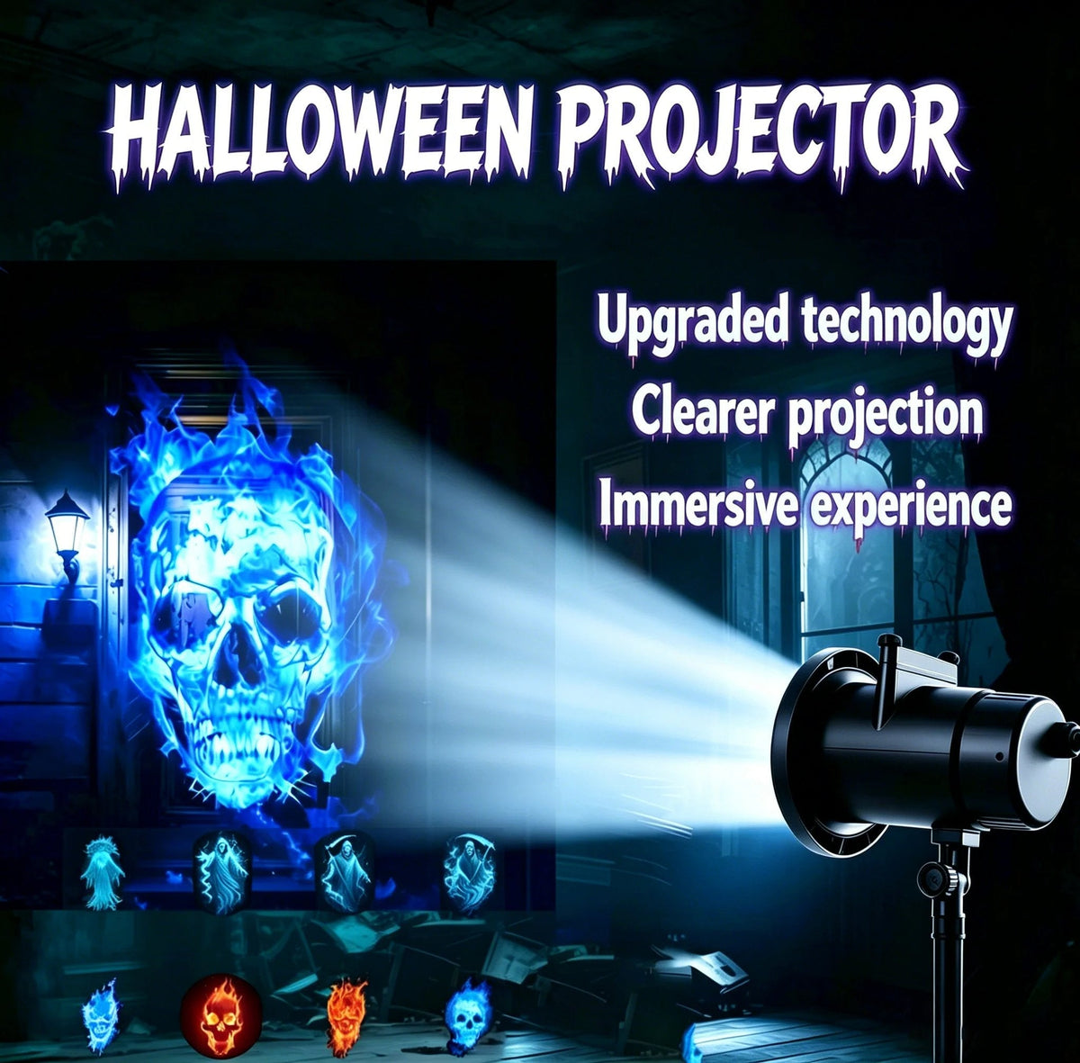 HD Halloween projector image