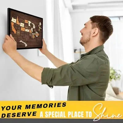 🔥Limited 49% off - USA Wooden Travel Map Puzzle for Adventure Lovers