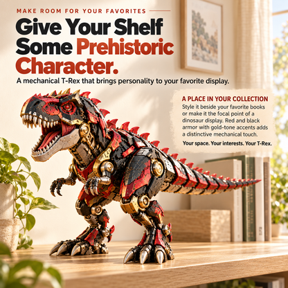 🔥 🦖 2-in-1 Mechanical T-Rex Egg – Transforming Dinosaur Figure with Armored Details & a Surprise Reveal