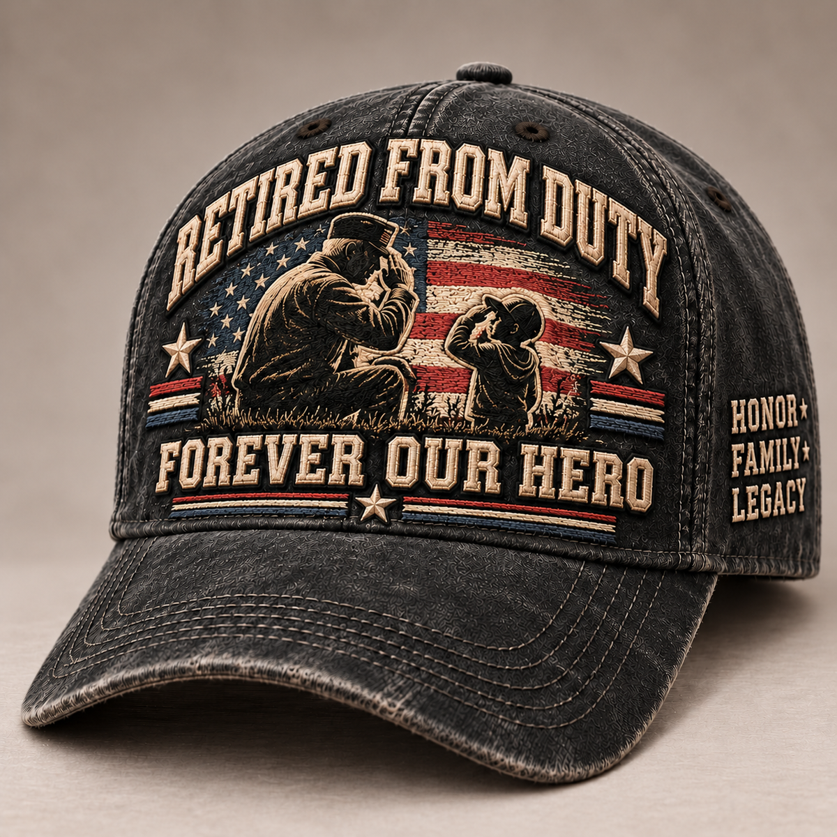 🇺🇸 Forever Our Hero™ – Veteran & Grandpa Tribute Cap | 2 Meaningful Designs 🧢