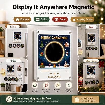 💽Christmas Magnetic Music Player Set Magnets for Refrigerator