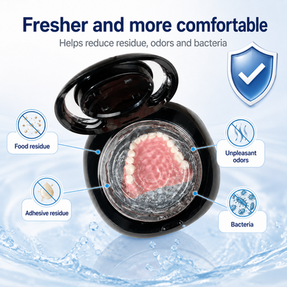 ❄️Limited-time 50% off! 🦷Ultrasonic UV-C denture cleaner—just 5 minutes to leave your dentures fresh and clean.