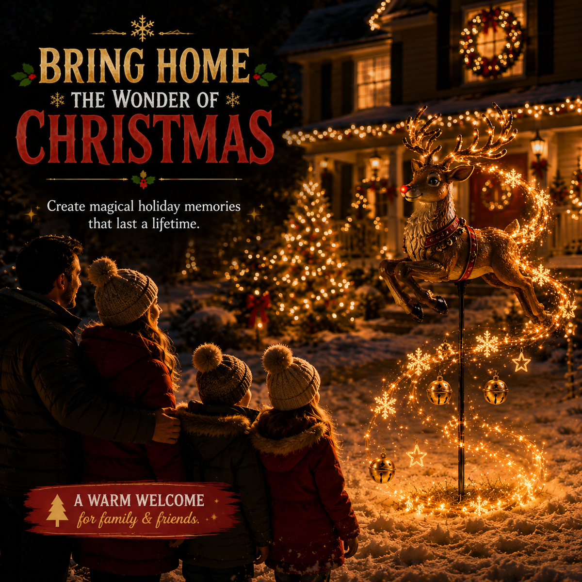 🎄Last day 50% Off🎄✨Christmas Magic Garden Collection - Transform Your Yard Into A Winter Wonderland With Enchanted Flowing Lights