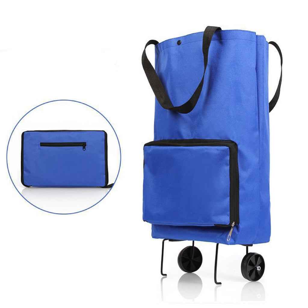 🛍️✨ 🔥LIMITED-TIME SALE🔥 3-in-1 Convertible Rolling Shopping Tote 🛍️🛞 Hidden Wheels, Expandable Zip & 44LB Capacity