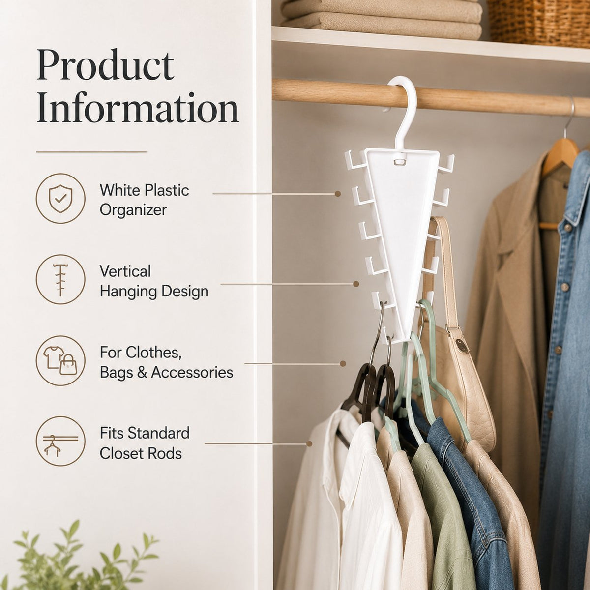 🔥🏷️Buy More, Save More (Up to 40% OFF)🔥 - 👗 Multi-Layer Closet Space Saver Hanger