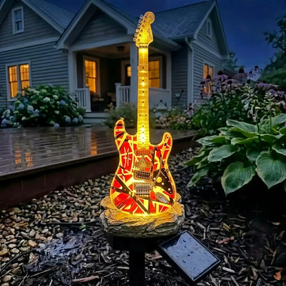 ✨️LAST DAY 50% OFF🎸 Rock Guitar Solar Garden Light – Unique Outdoor Music Decor
