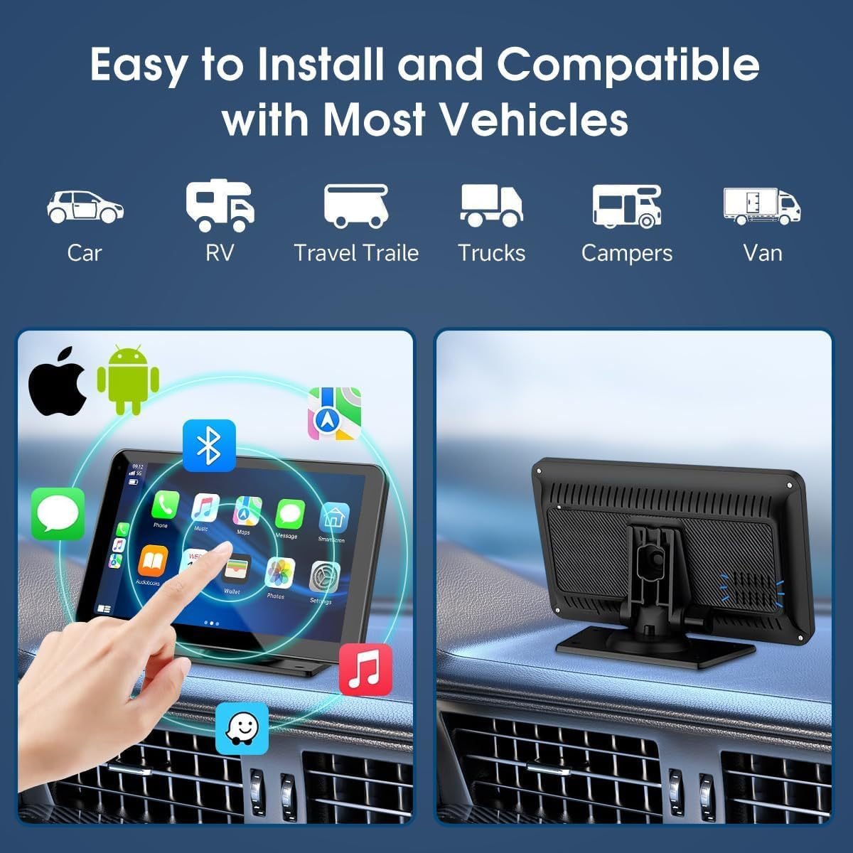 7 inch HD touchscreen