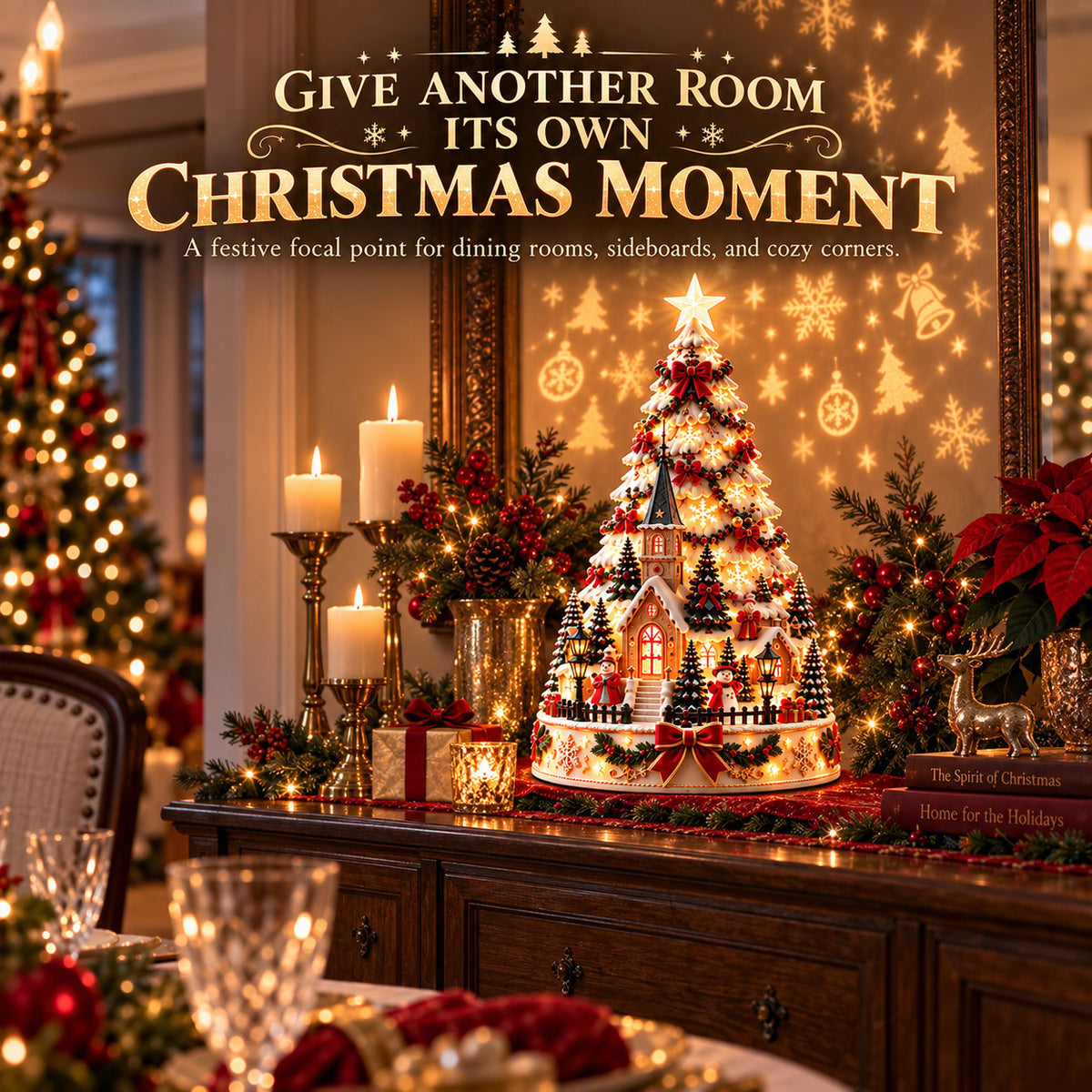🏆 60,000+ Sold - 🎄MerryRealm™ Christmas Village Lightscape Tree