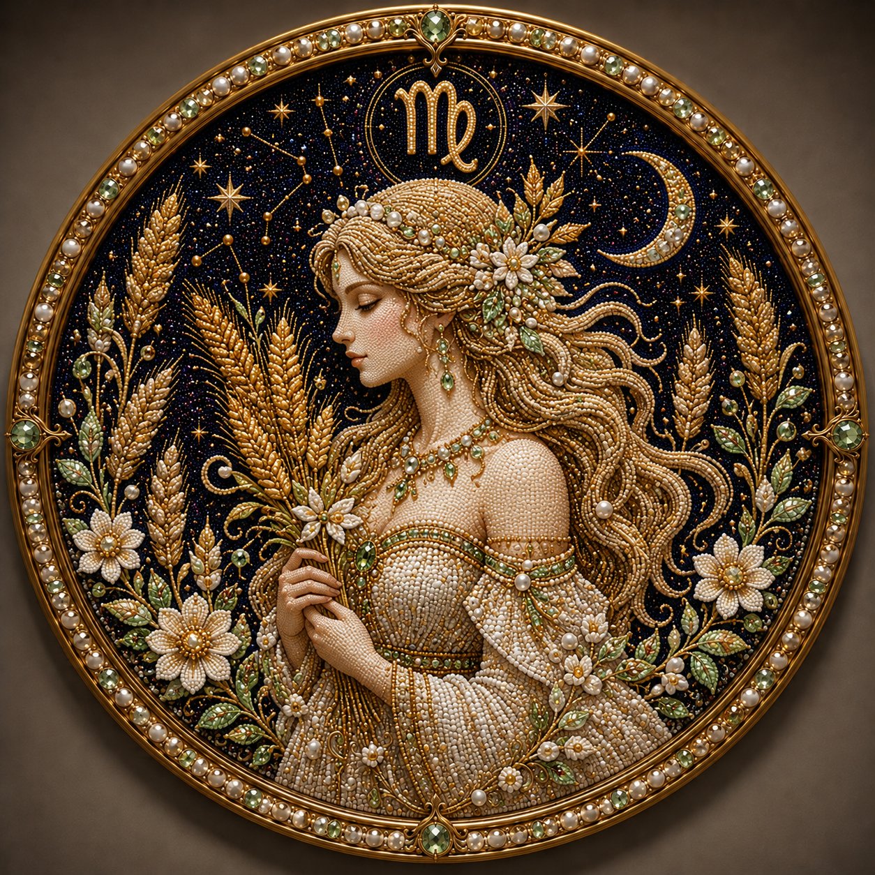 🔥 Last Day 49% OFF - 💎 12 Zodiac Signs Pearl Art Kit ♈💫 Bring Every Zodiac Sign to Life with Pearls