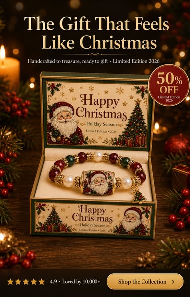 💥 Last Day 49% OFF – 🎄  Christmas Magic Collection Bracelet – Limited Edition Holiday Charm Bracelet